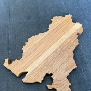 Holzbrett Schneidebrett CNC Fräsen Landschaft