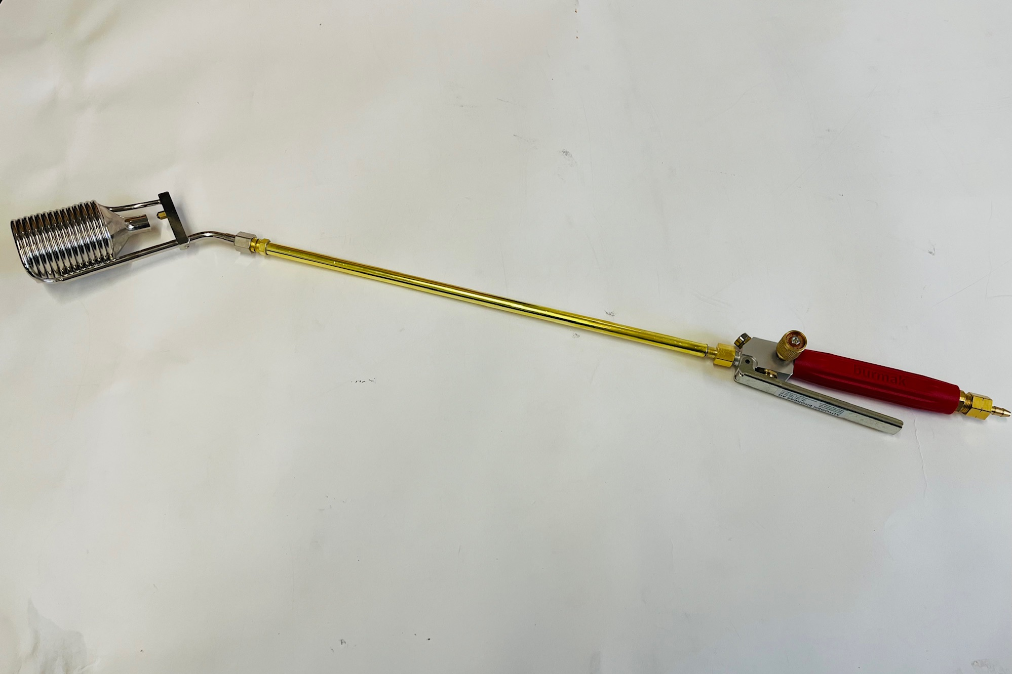 Flüssigphasenbrenner 60 gebogen mit Brennerrohr und Handgriff